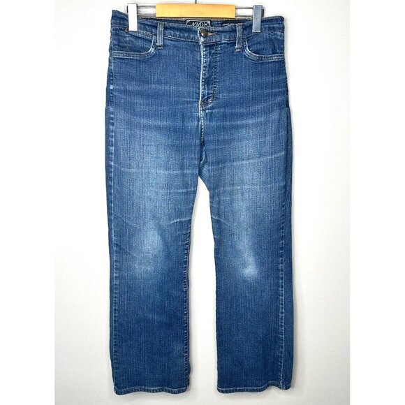 NYDJ Womens Jeans NOT YOUR DAUGHTER'S Denim Straight Designer Blue Size 12 - Picture 1 of 14